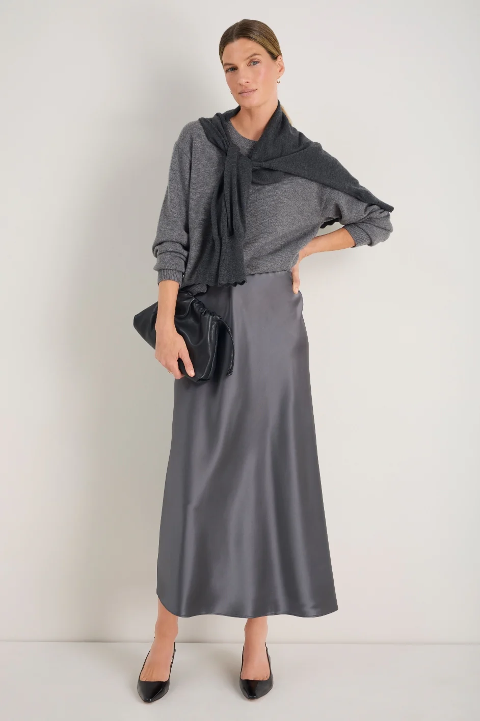 Kendall Skirt - Charcoal Grey - Image 4