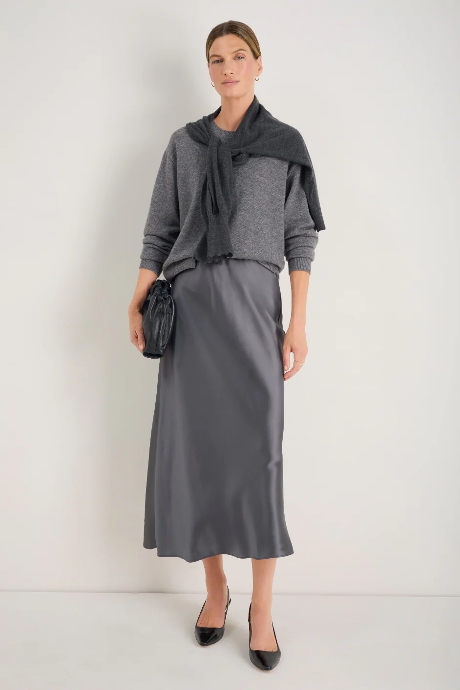 Kendall Skirt - Charcoal Grey - Image 5