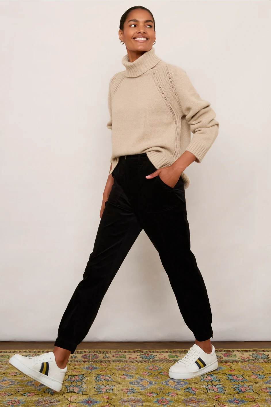Lara Velvet Jogger - Black - Image 8