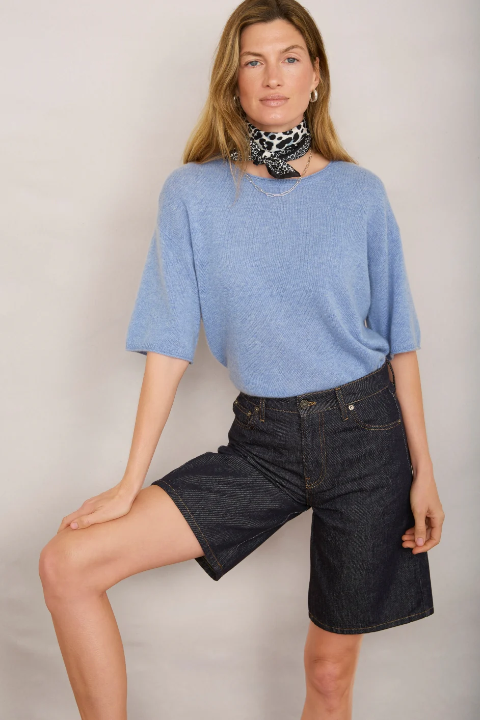 Lilia Bermuda Short - Indigo - Image 2