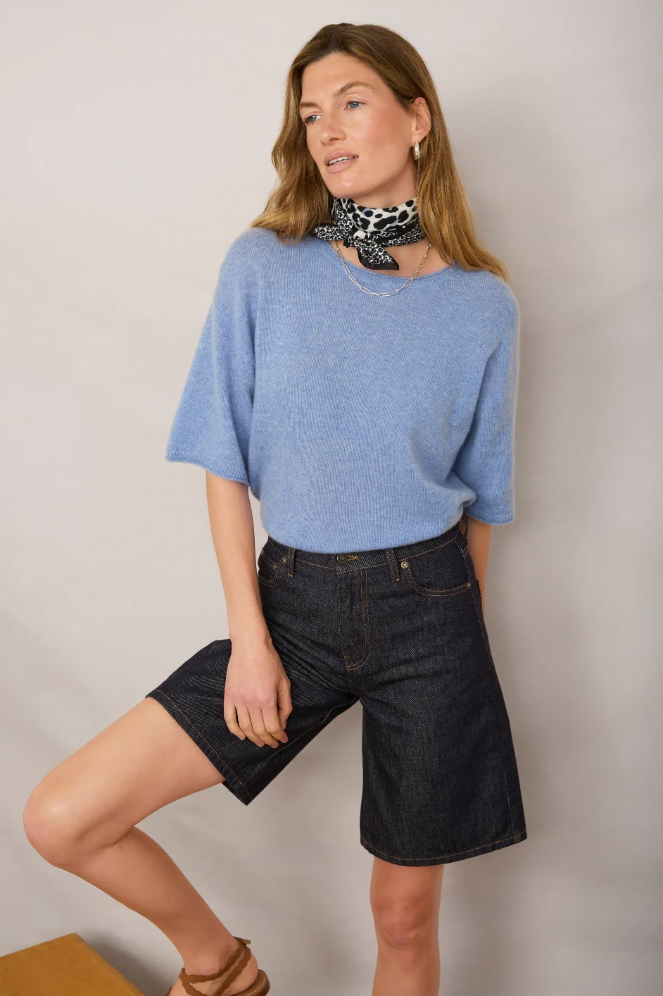 Lilia Bermuda Short - Indigo - Image 5