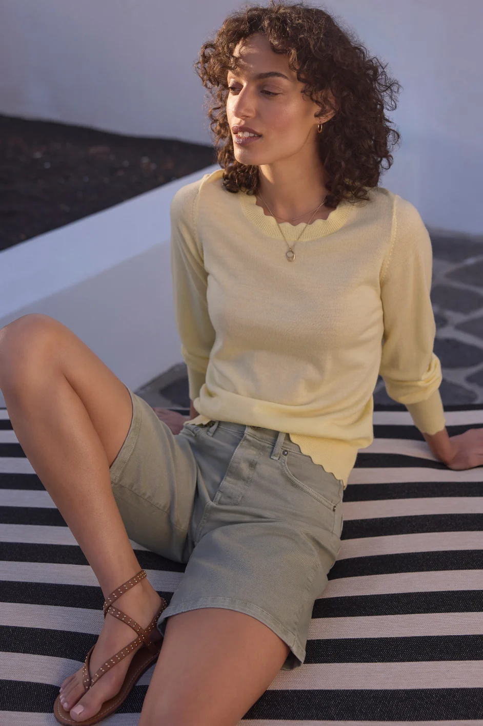 Lilia Bermuda Short - Sage Green - Image 3