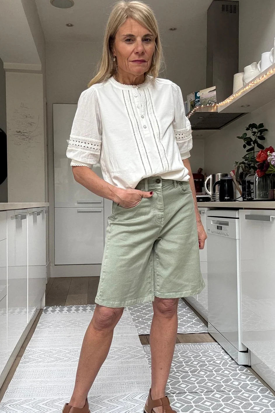 Lilia Bermuda Short - Sage Green - Image 8