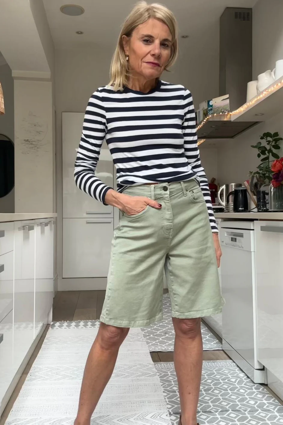 Lilia Bermuda Short - Sage Green - Image 9