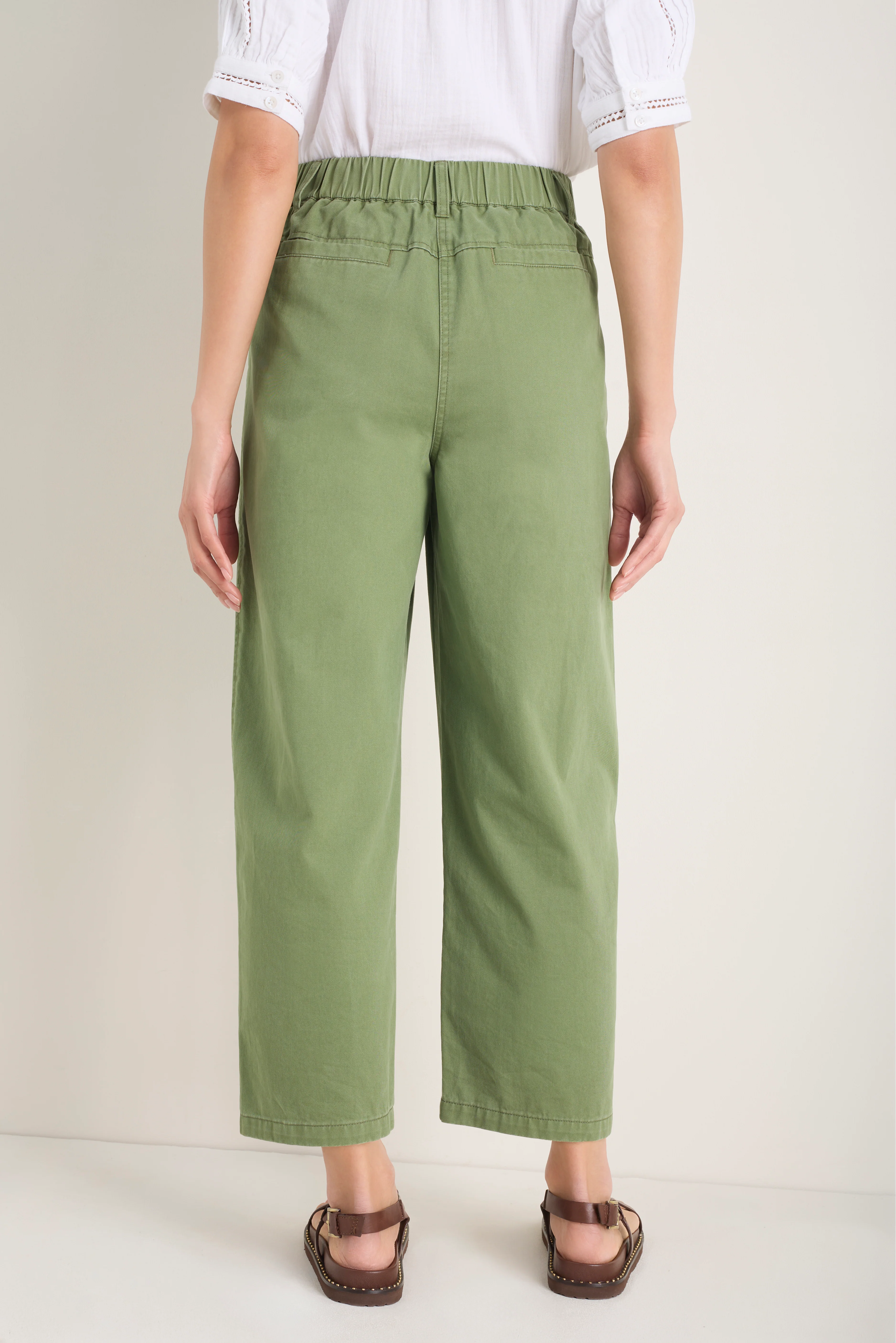 Lilian Patch Pocket Chino - Soft Khaki - Image 6