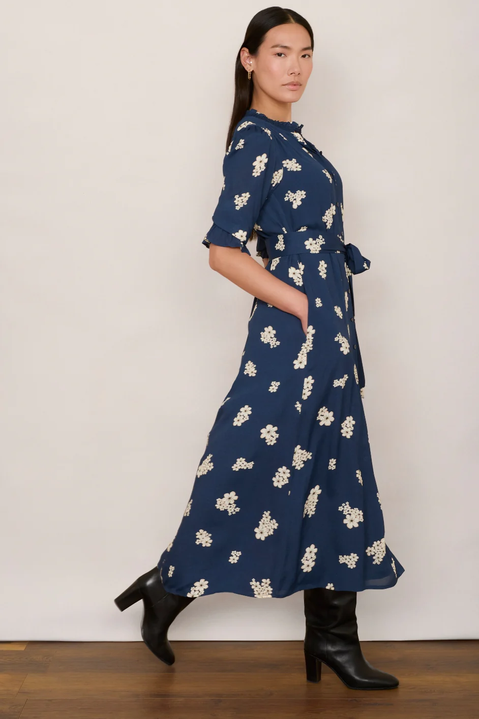 Lisette Dress - Midnight Floral - Image 4