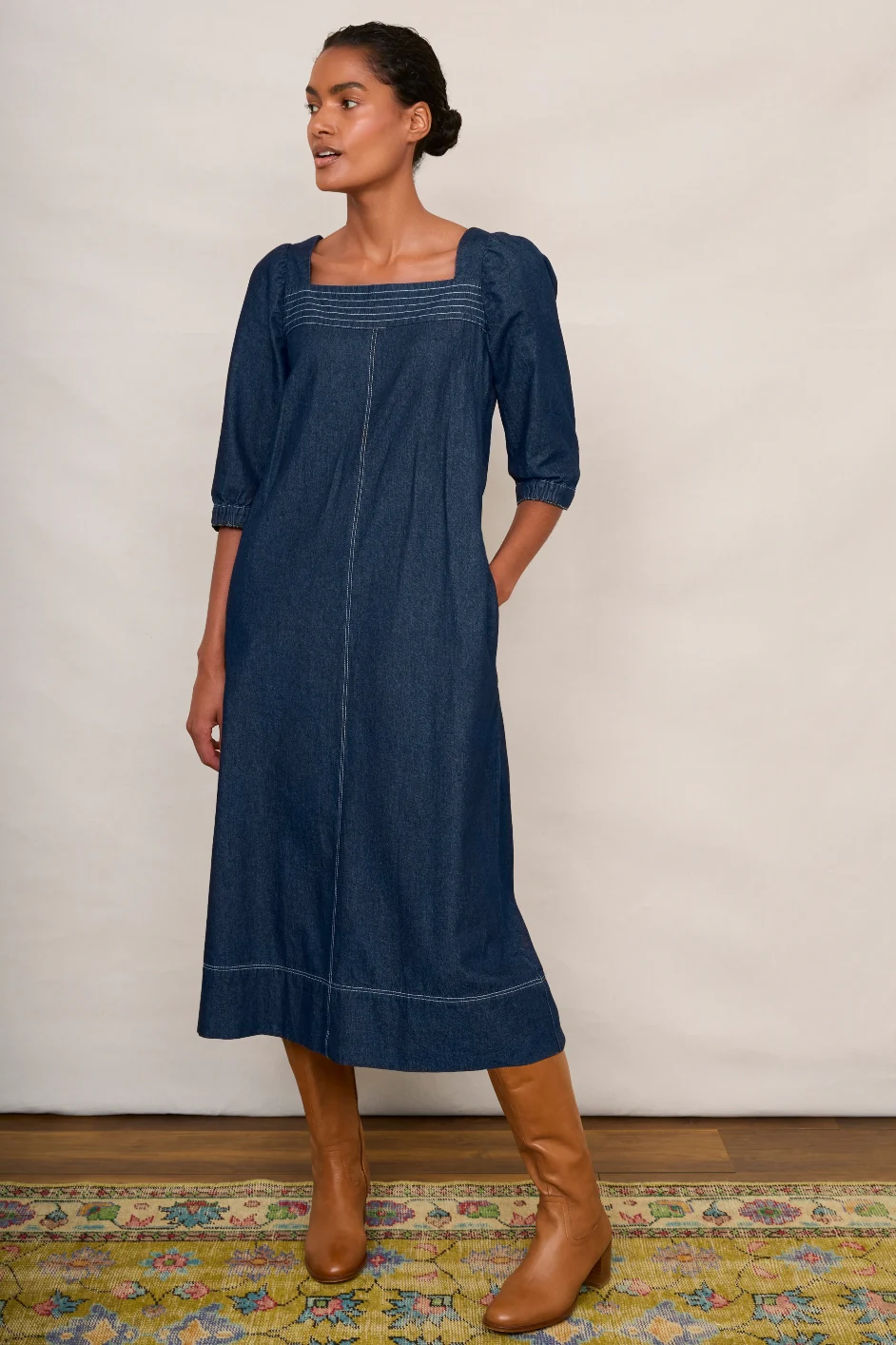 Lucy Dress - Denim - Image 4