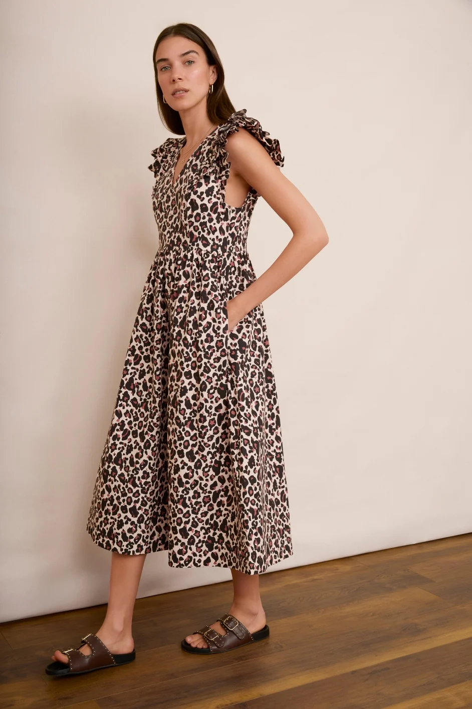 Luna Dress - Leopard - Image 2
