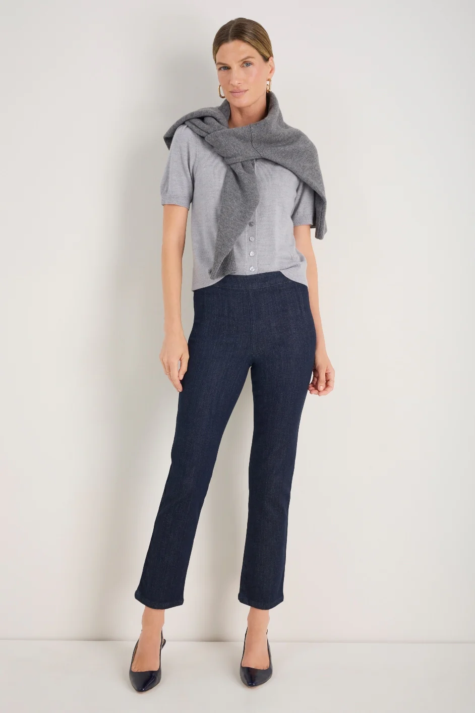Lyra Slim Leg Stretch Jean - Indigo - Image 2
