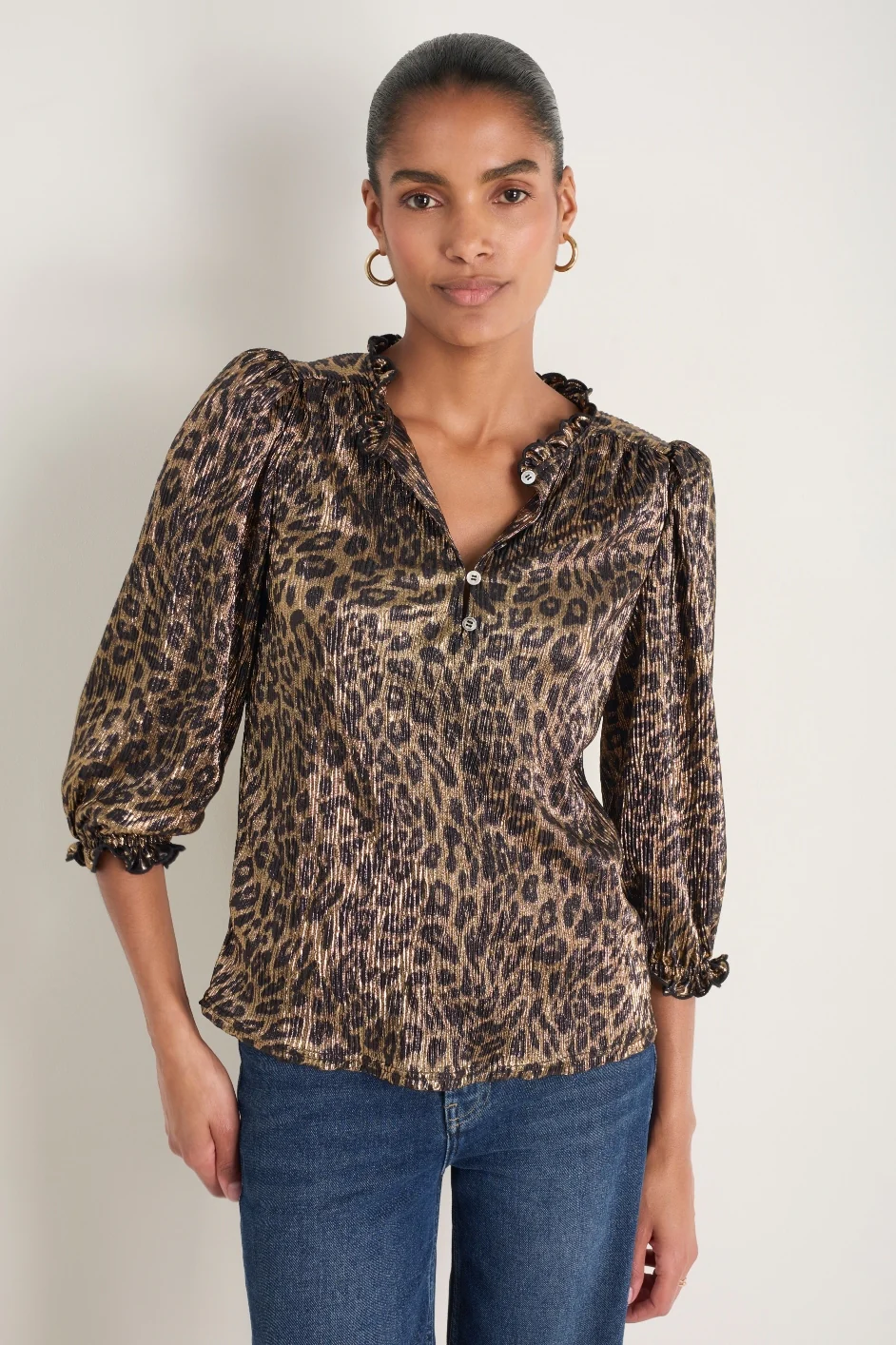 Mariam Top - Leopard Metallic - Image 4