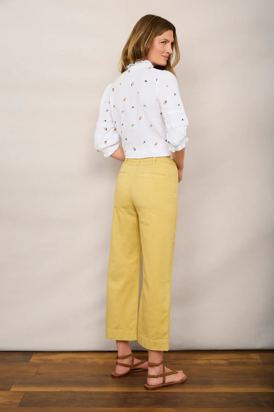 Marianne Chino Trouser - Buttermilk Yellow - Image 4