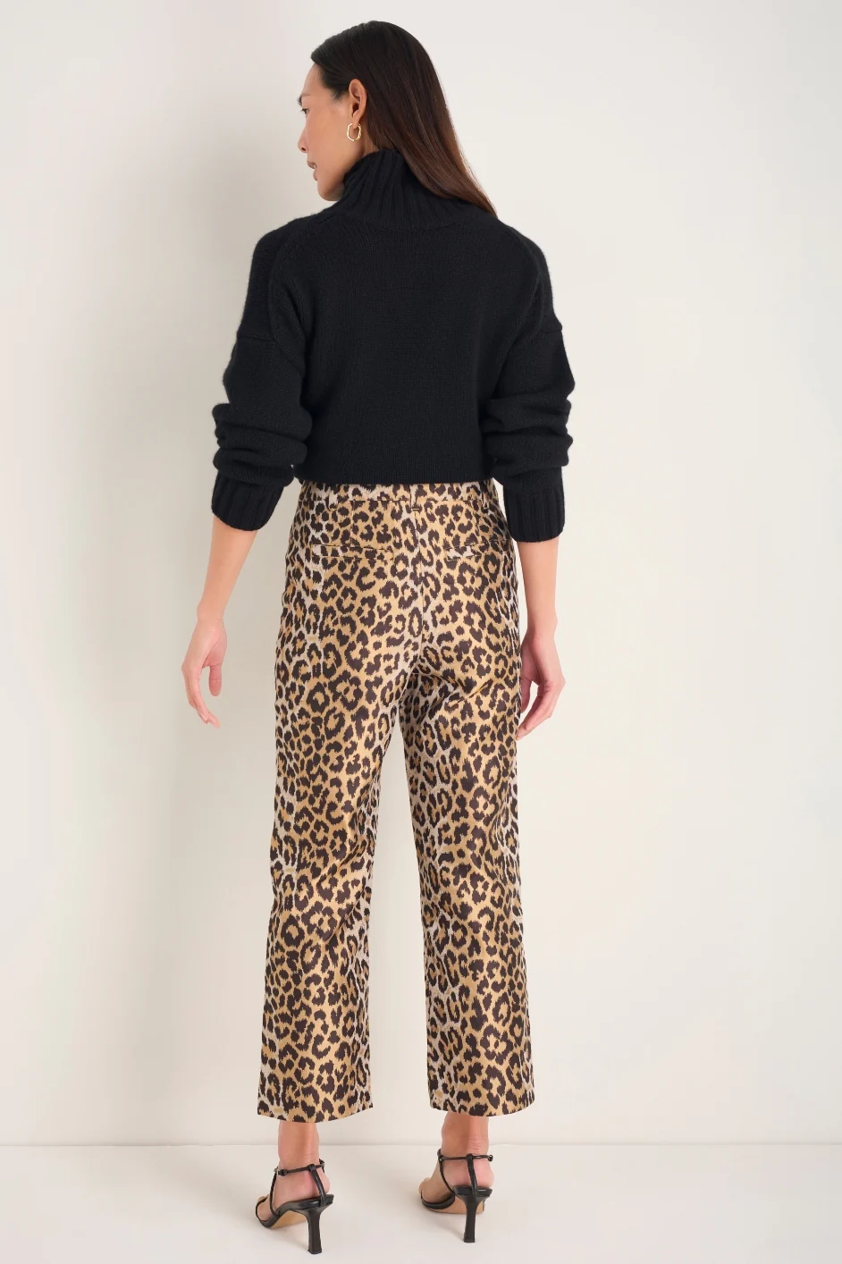 Marianne Jacquard Trouser - Leopard - Image 3