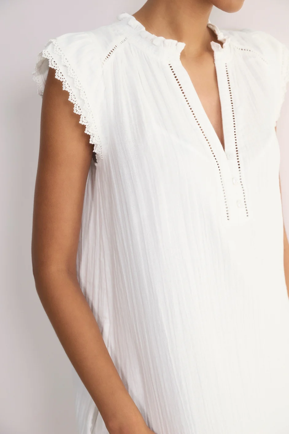 Marlow Short Dress - White - Image 2