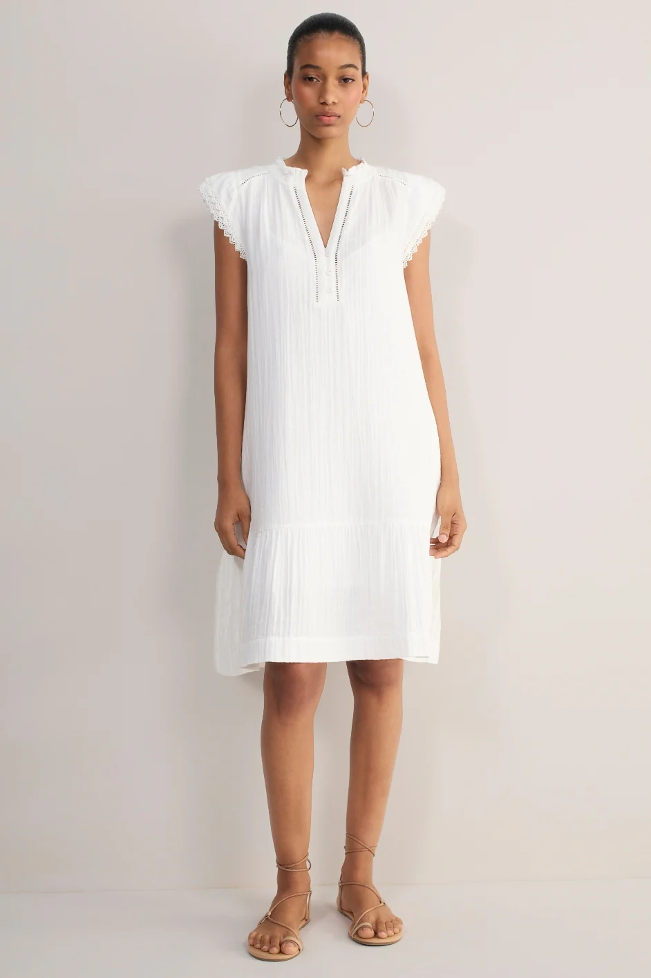 Marlow Short Dress - White - Image 5
