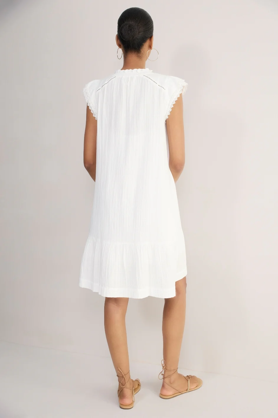 Marlow Short Dress - White - Image 6