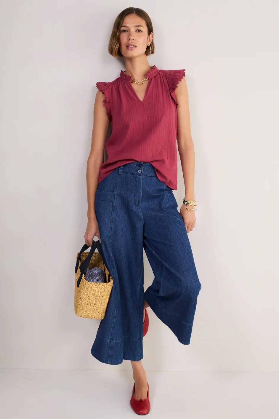 Marlow Top - Sangria Red - Image 5