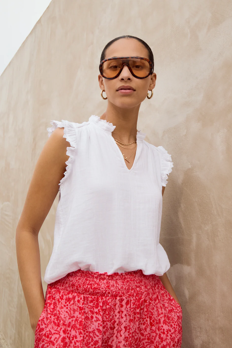 Marlow Top - White - Image 9