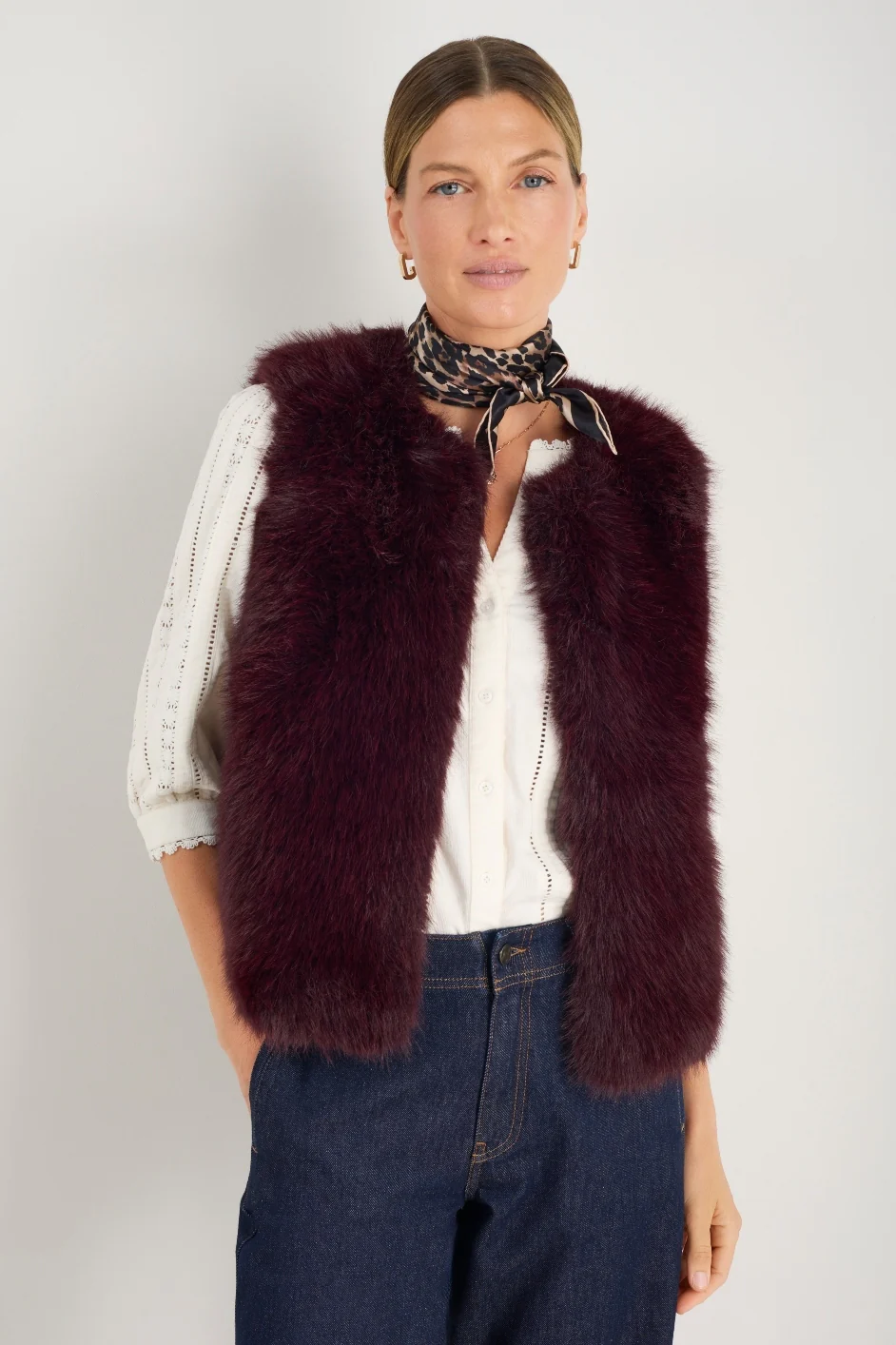 Melissa Cord Blouse - Ivory - Image 3