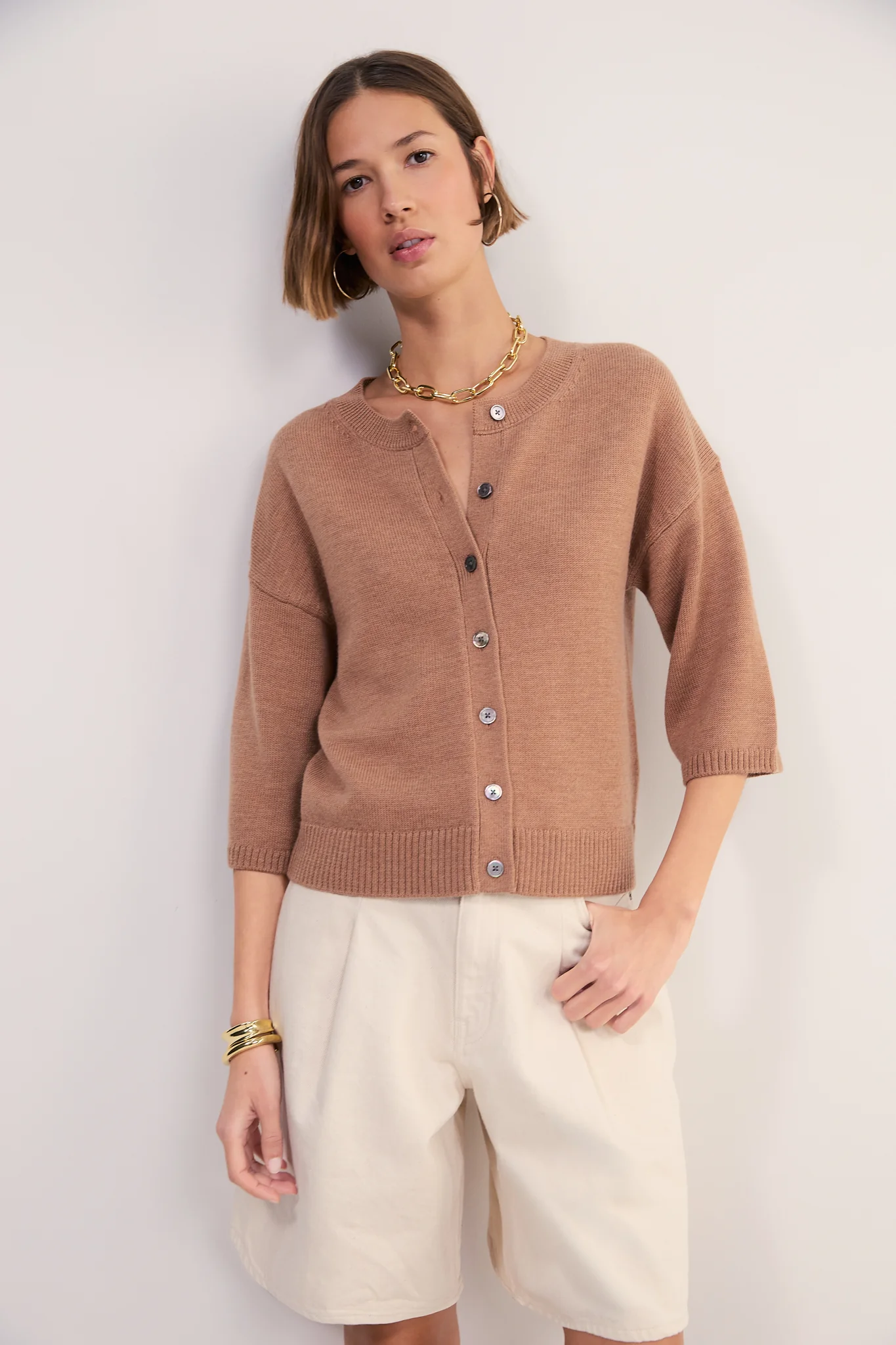 Mia Cardigan - Toffee - Image 5
