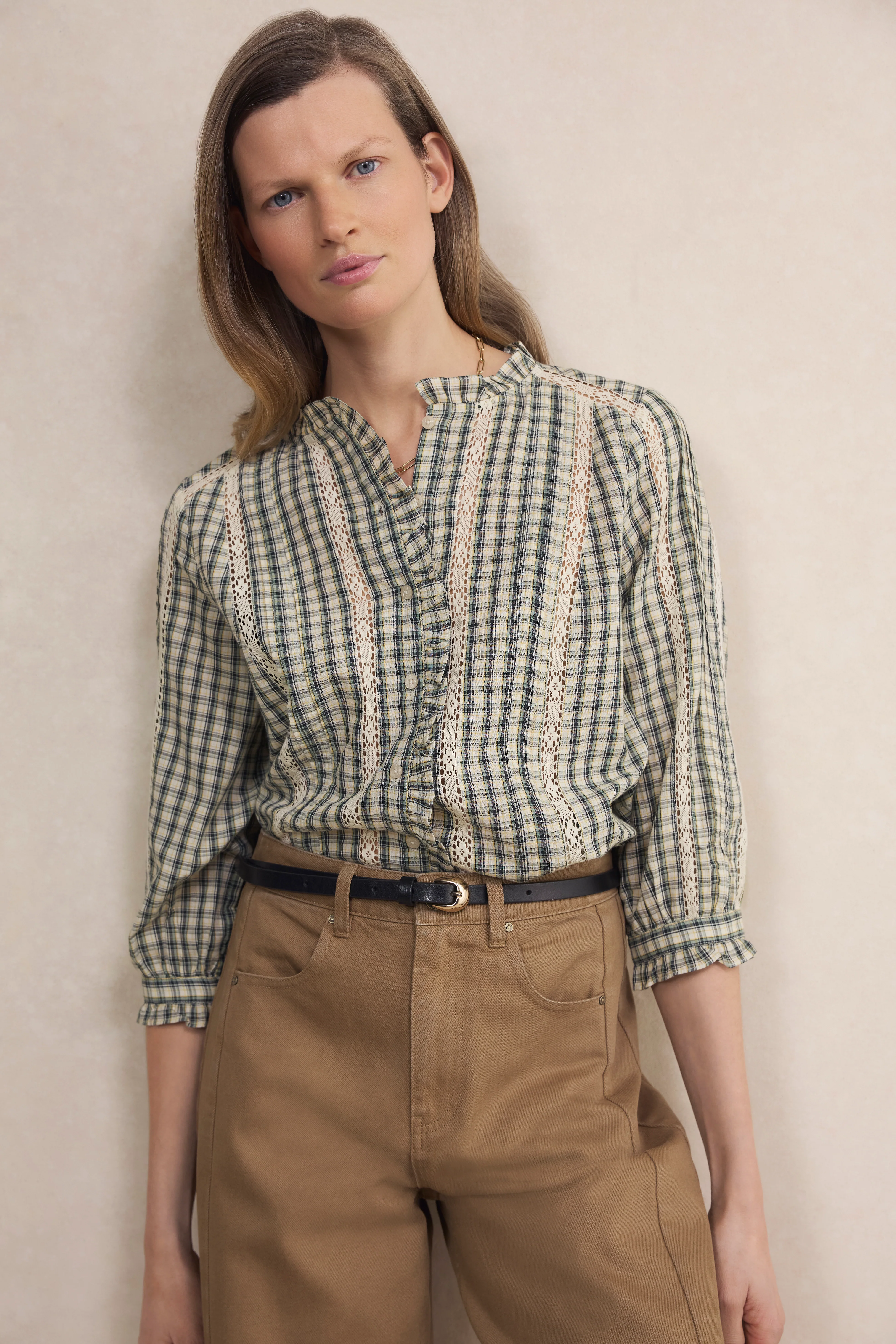 Nelly Blouse - Multi Check - Image 2