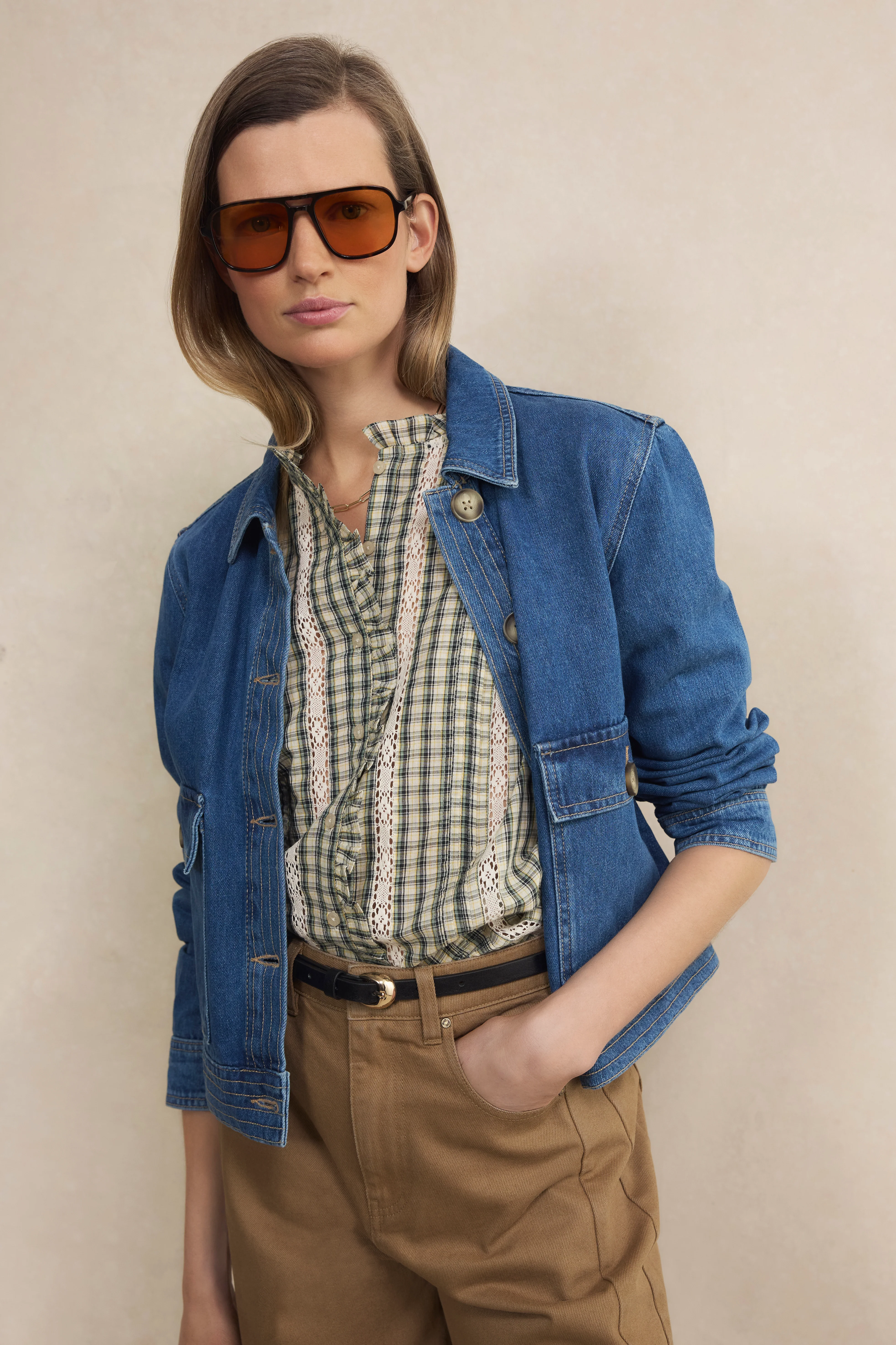 Nelly Blouse - Multi Check - Image 4