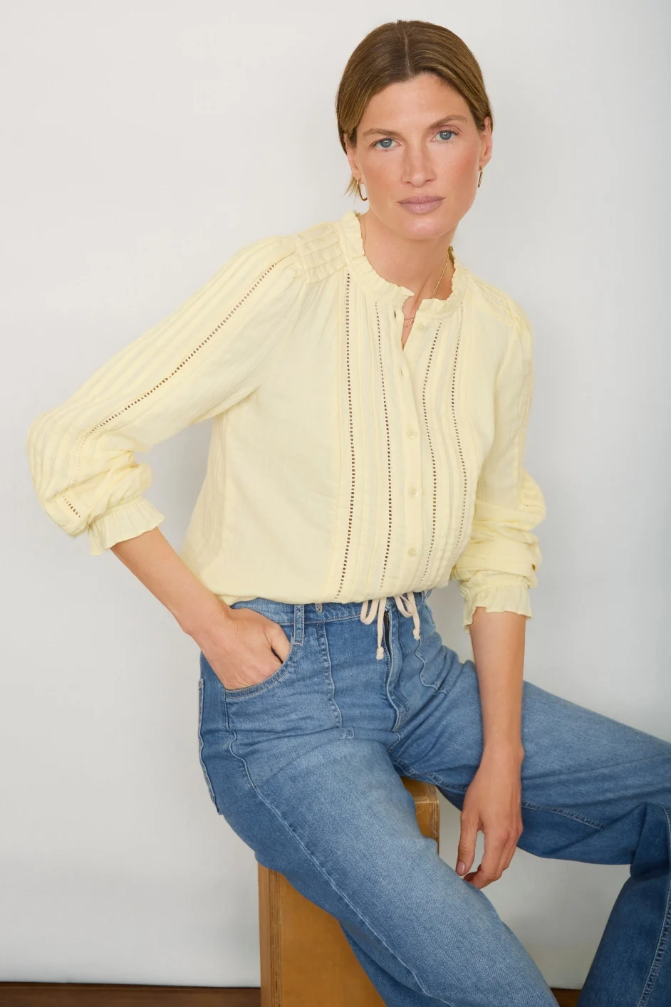 Otti Blouse - Lemon - Image 2