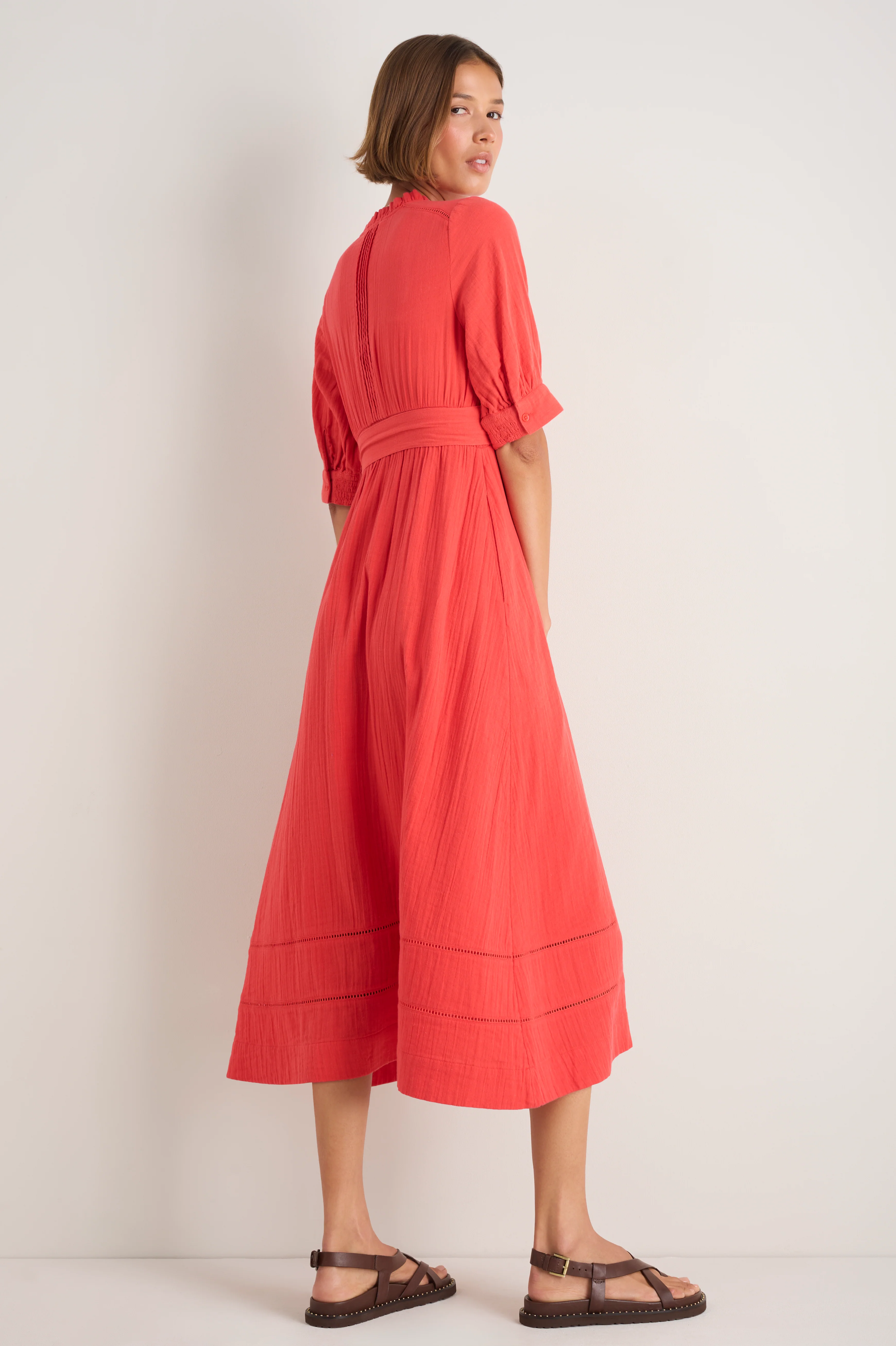 Otti Midi Dress - Guava Red - Image 3