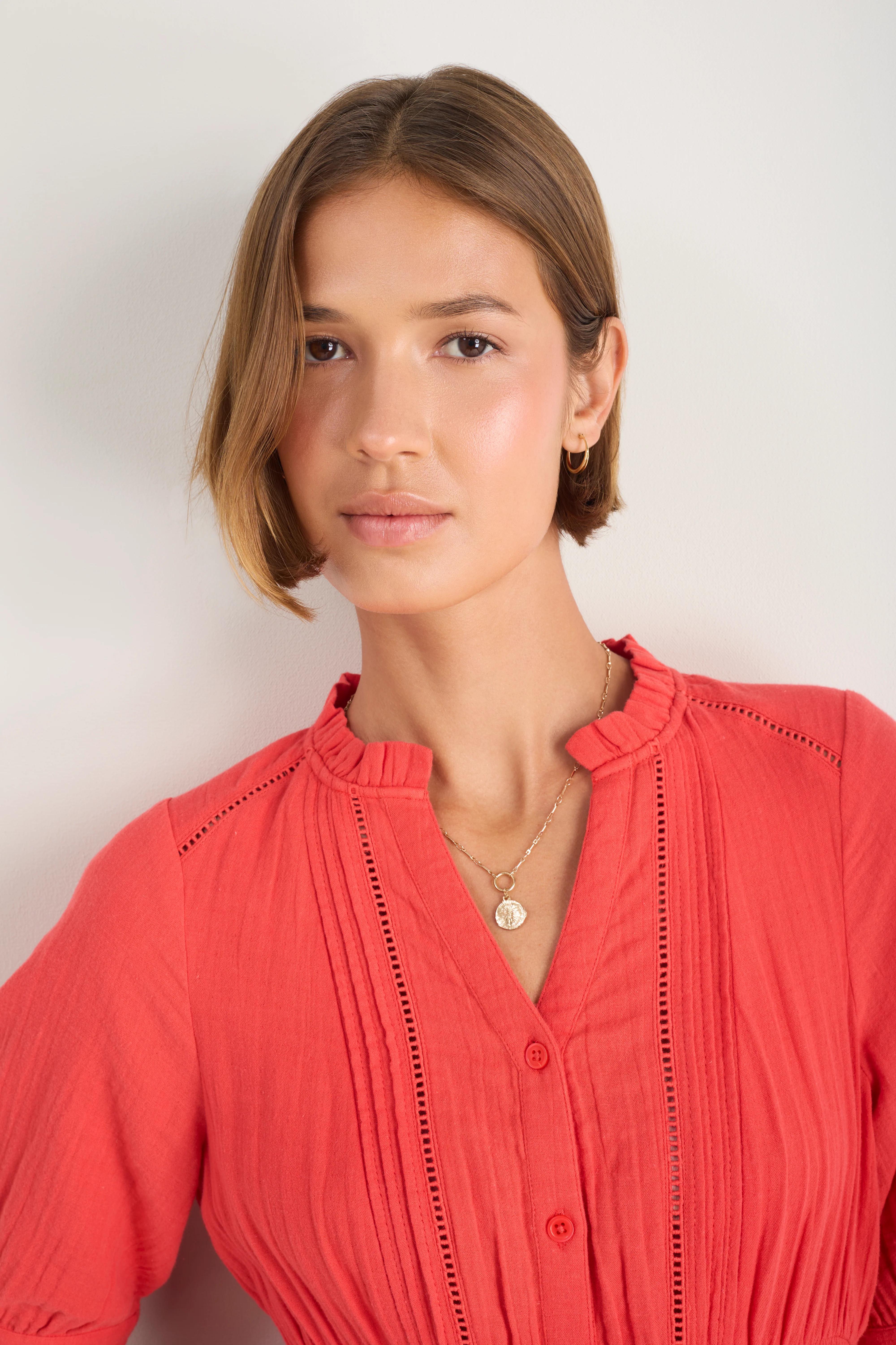 Otti Midi Dress - Guava Red - Image 5