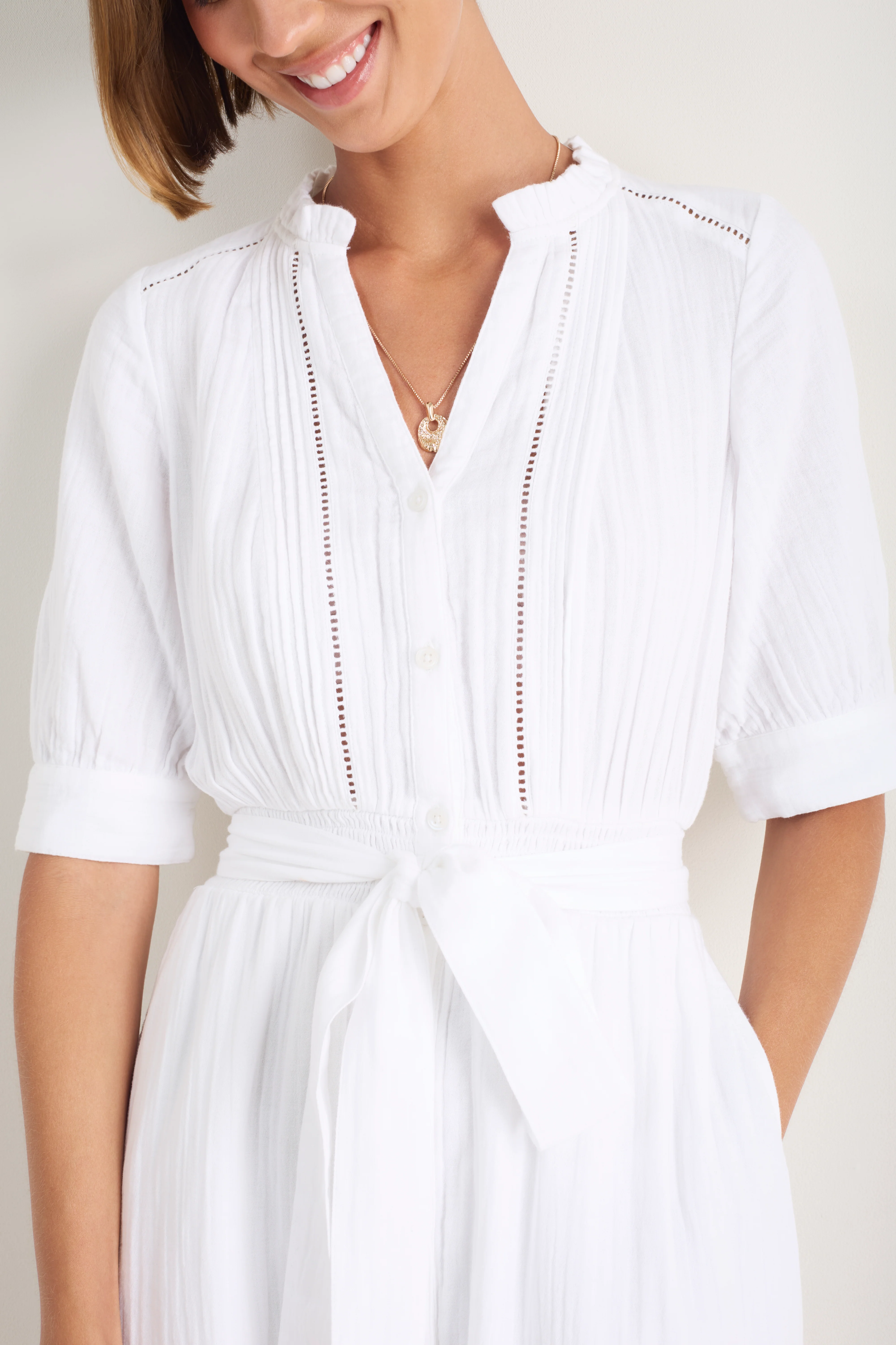 Otti Midi Dress - White - Image 2