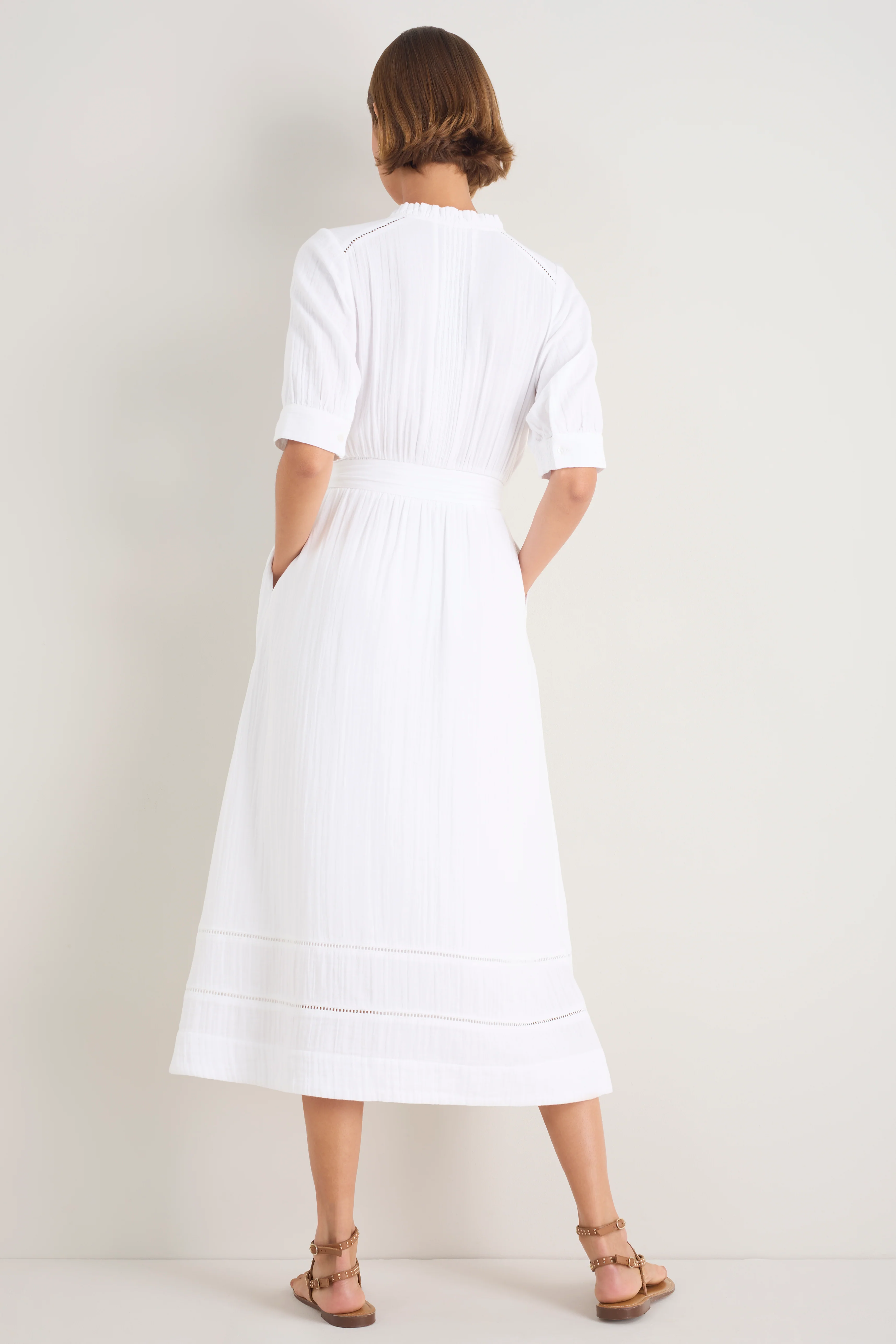 Otti Midi Dress - White - Image 3