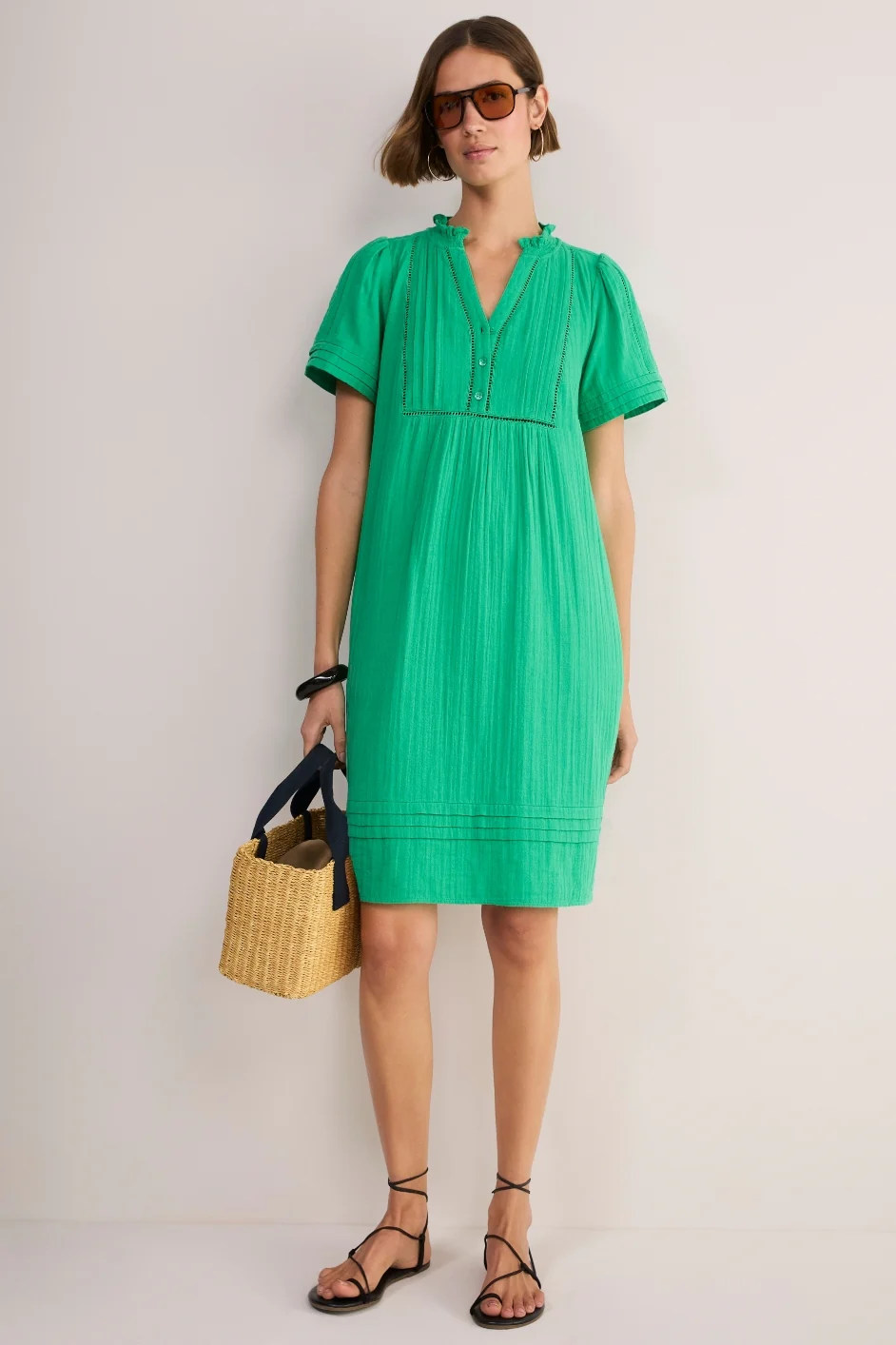 Otti Short Dress - Jade Green - Image 4