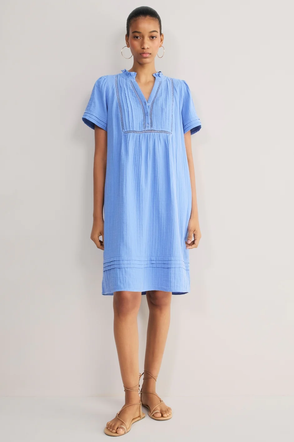 Otti Short Dress - Riviera Blue - Image 3