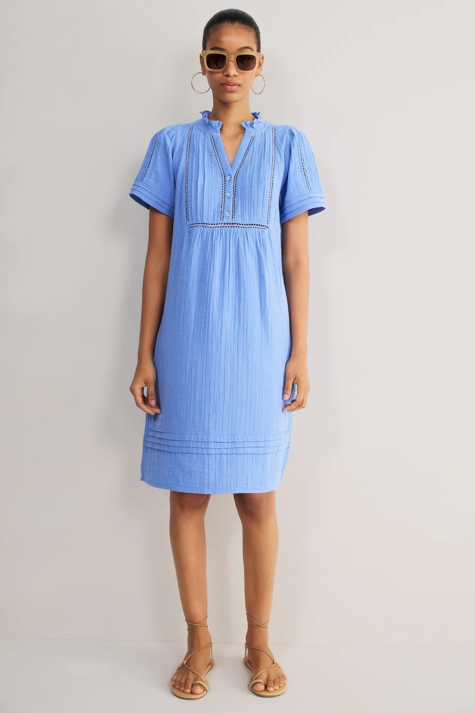 Otti Short Dress - Riviera Blue - Image 4