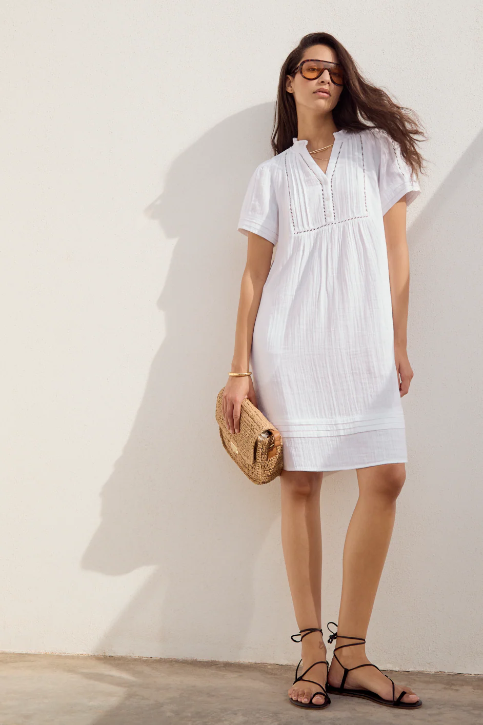 Otti Short Dress - White - Image 4