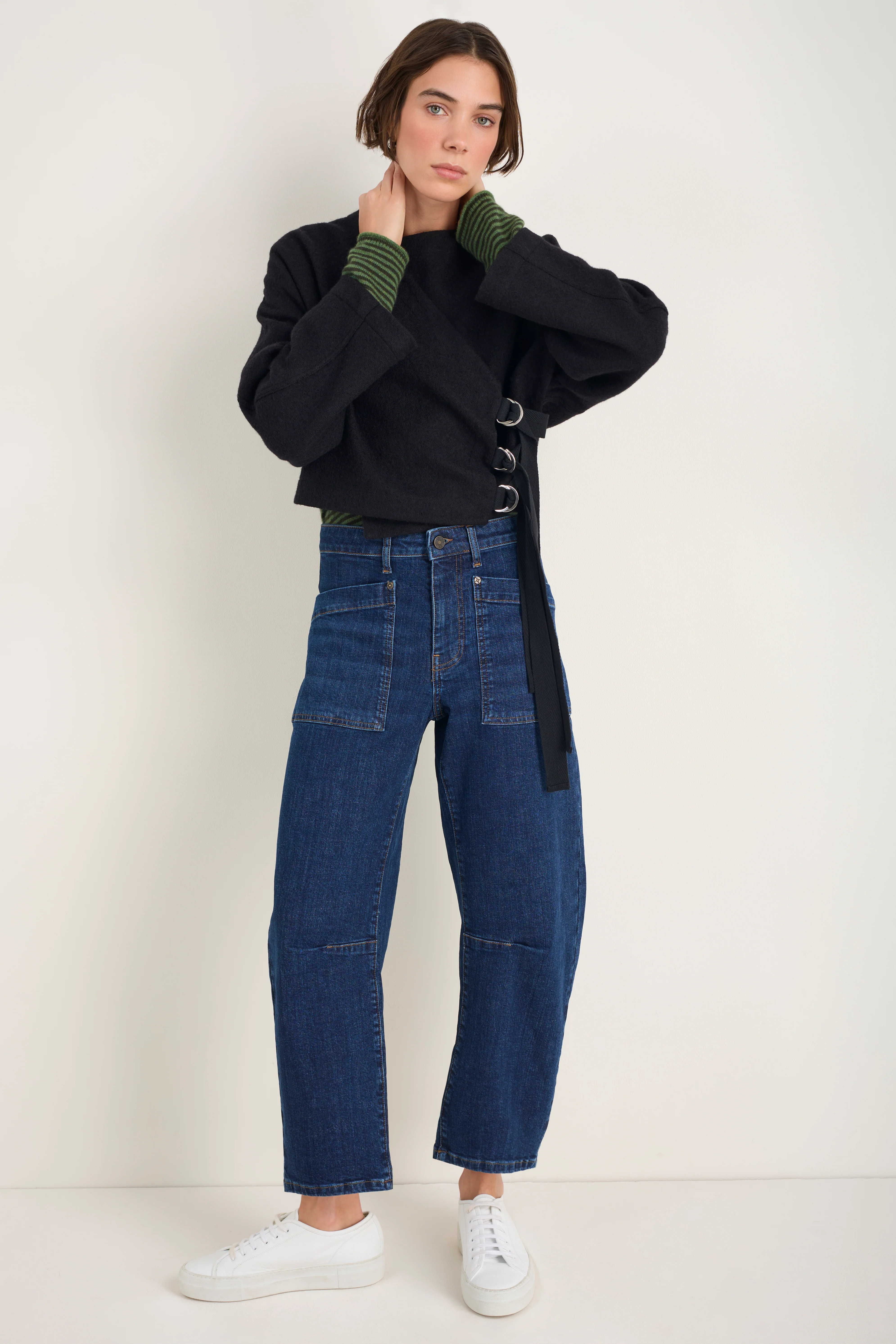 Paloma Horseshoe Jean - Mid Wash - Image 5