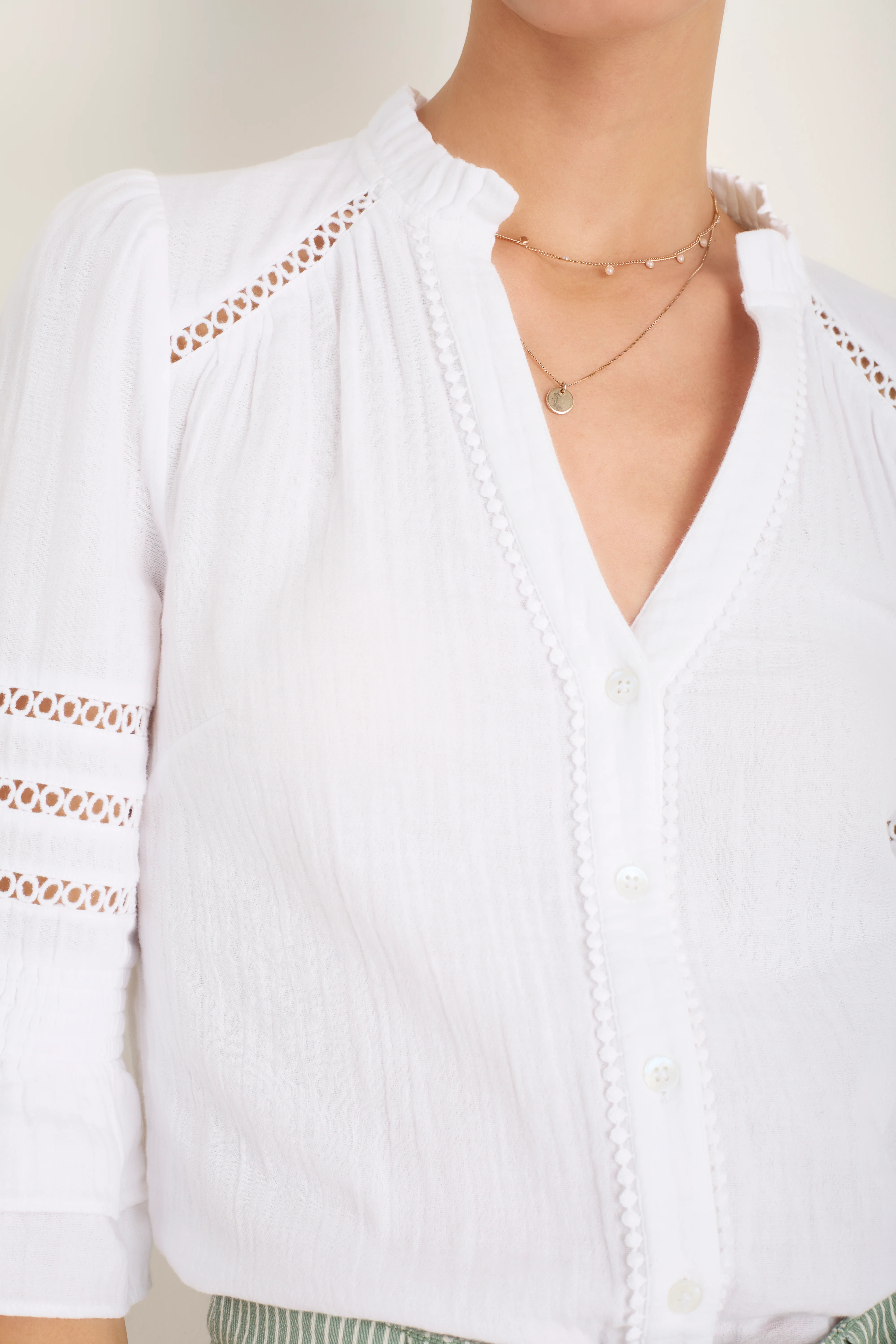 Parker Blouse - White - Image 2