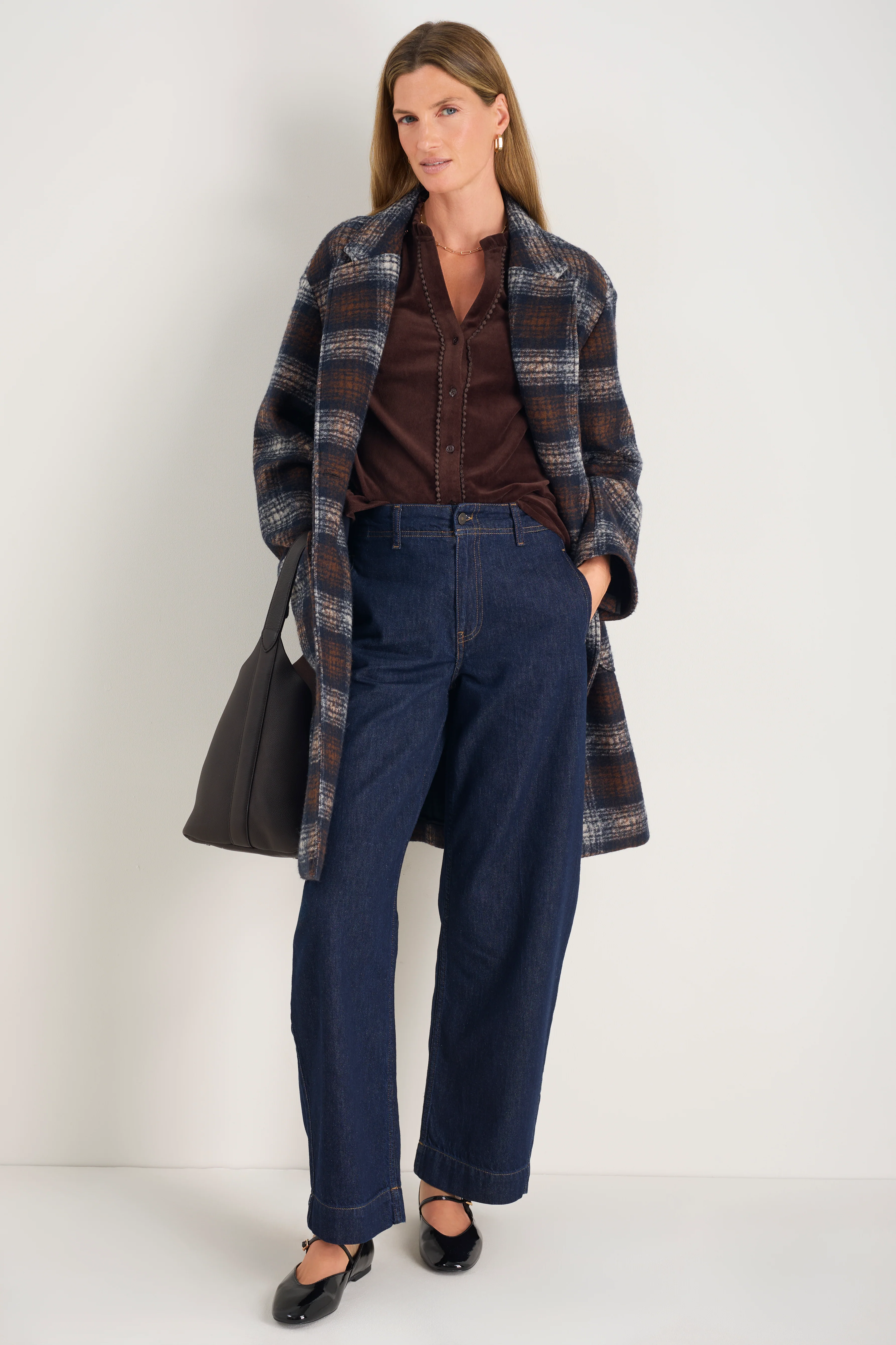 Parker Velour Blouse - Cappuccino - Image 6