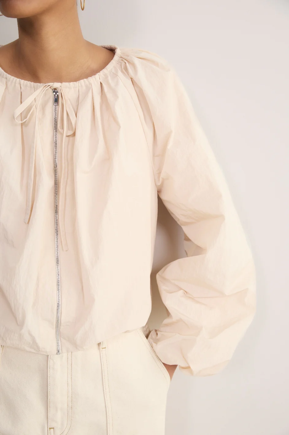 Penelope Puffball Jacket - Dusky Pink - Image 5