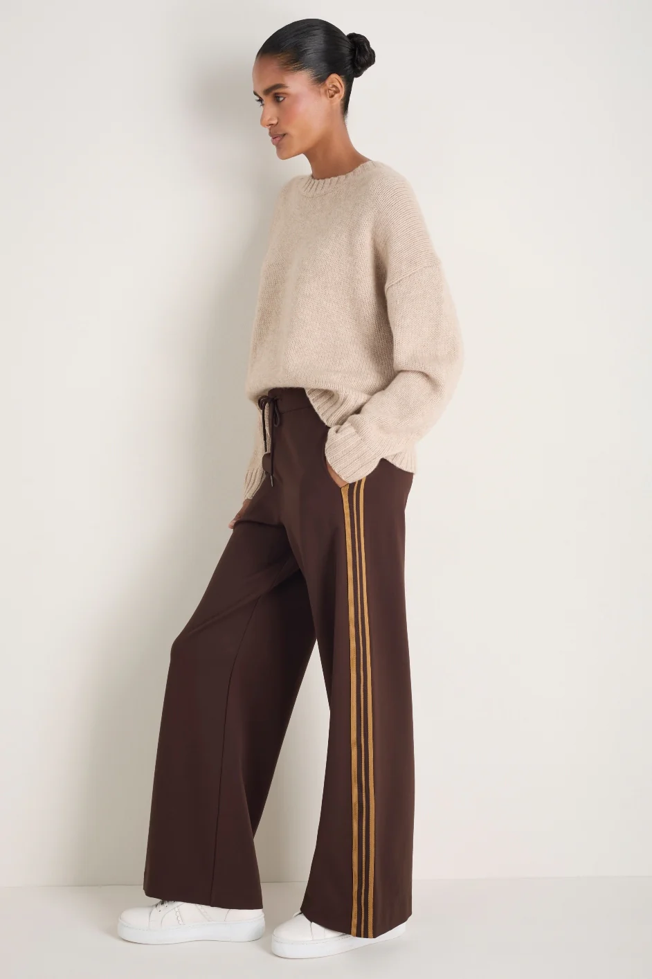 Penny Ponte Trouser - Cocoa - Image 3