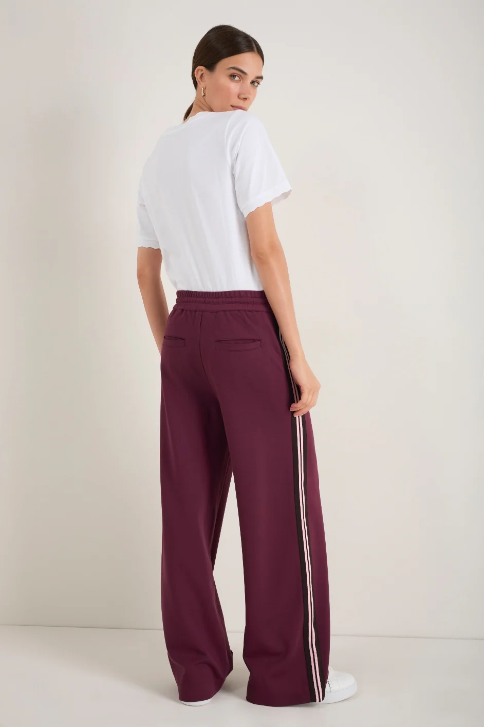 Penny Ponte Trouser - Deep Fig - Image 4