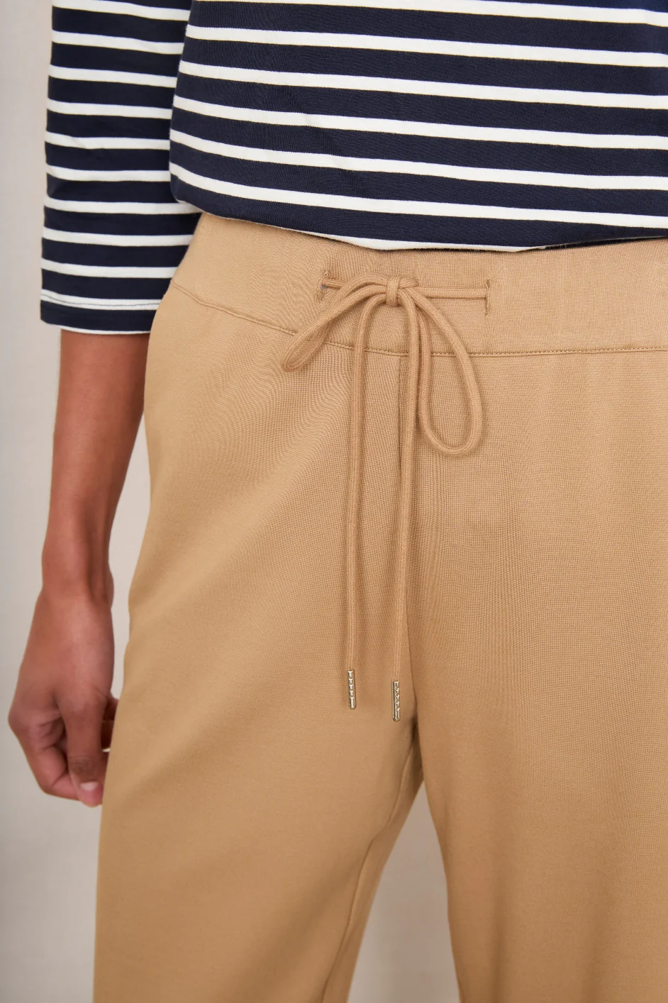 Penny Ponte Wide Leg Trouser - Tan - Image 5