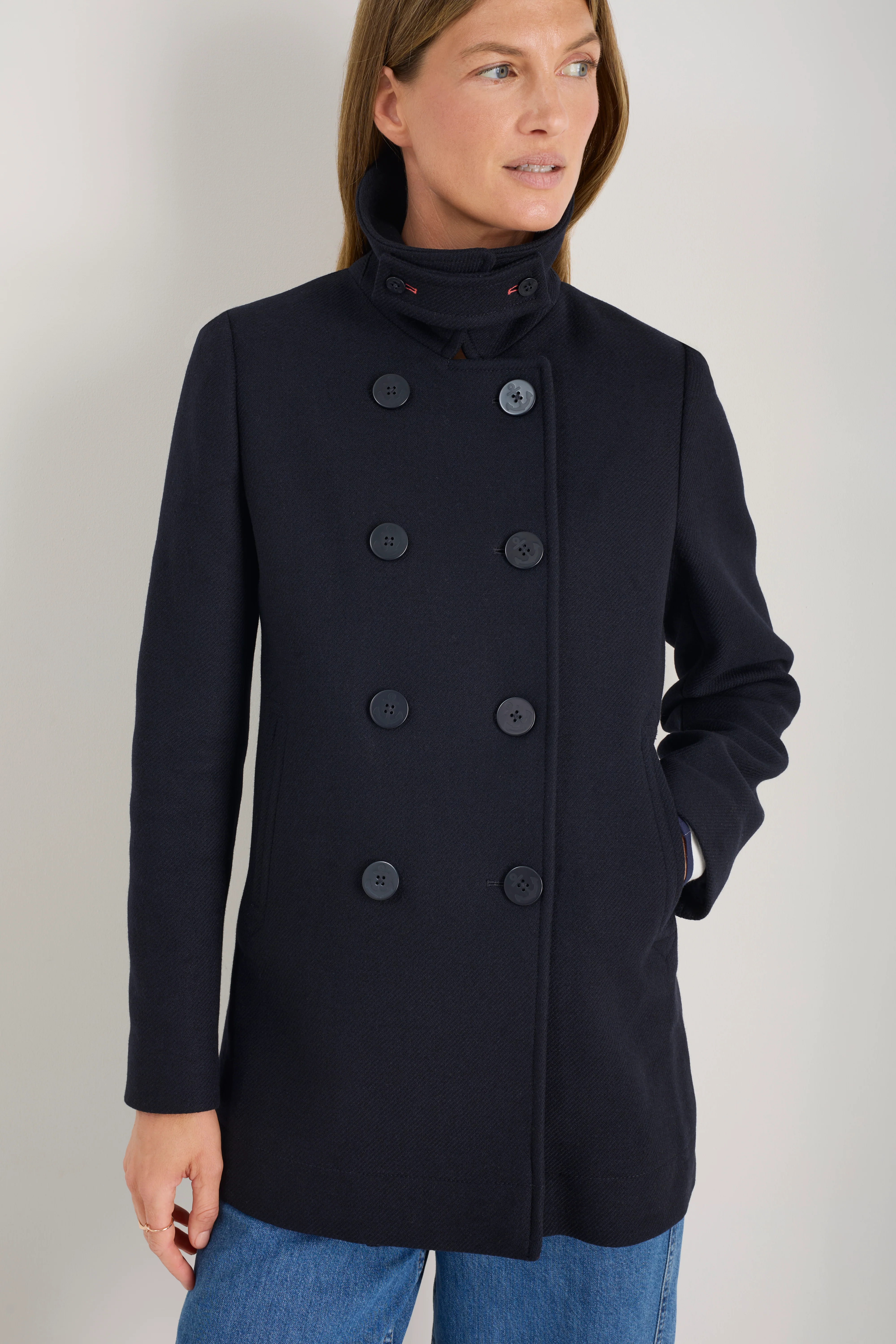 Philippa Pea Coat - Dark Midnight - Image 2