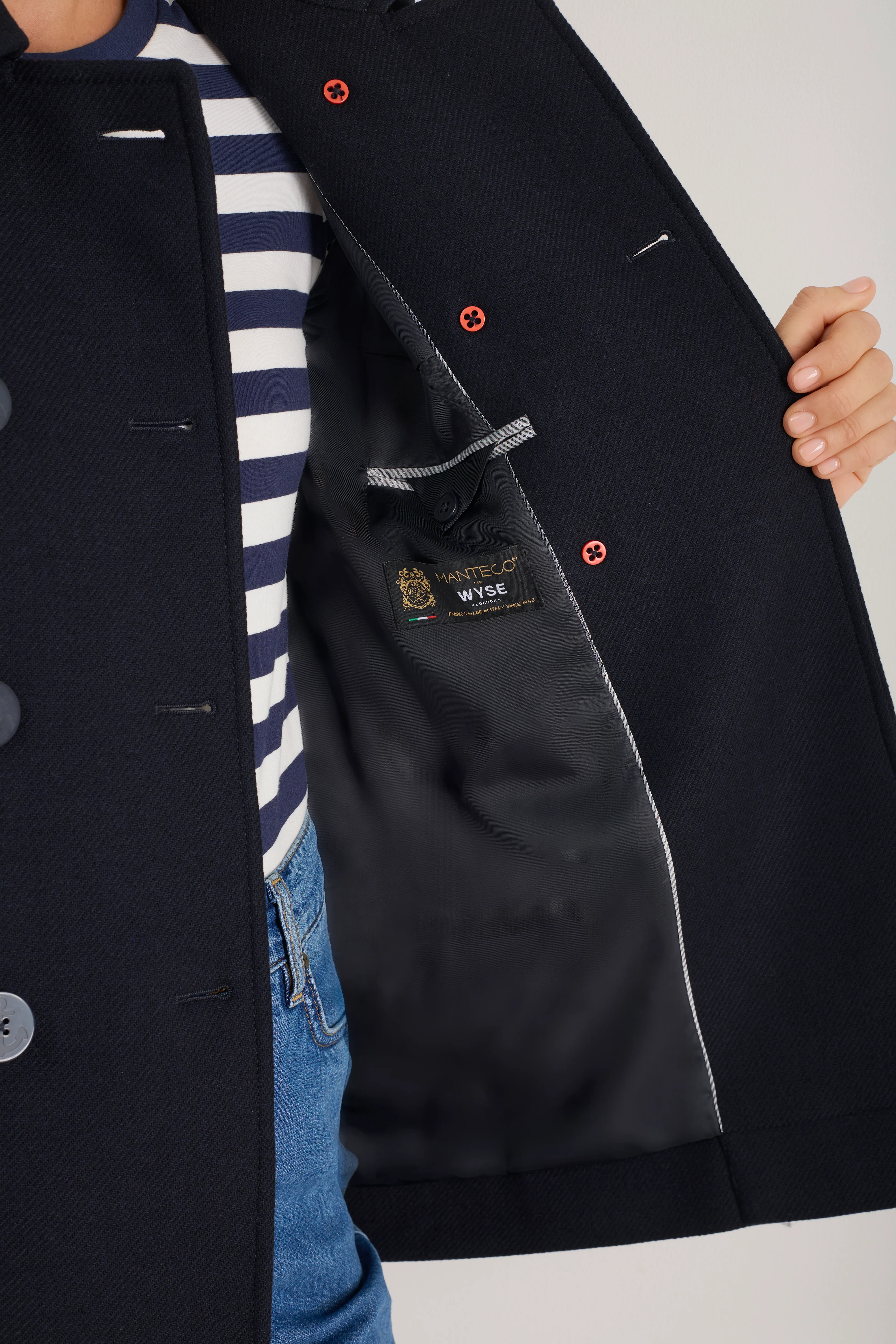 Philippa Pea Coat - Dark Midnight - Image 3