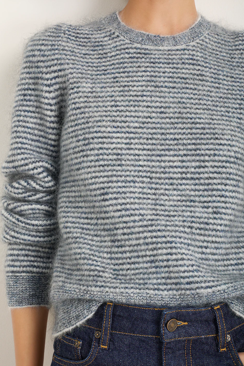 Phoebe Jumper - Midnight/Ivory Stripe - Image 2