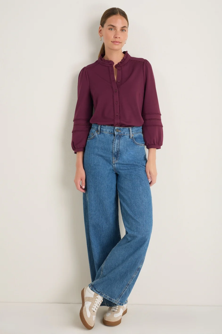 Phoebe Ponte Top - Deep Fig - Image 4