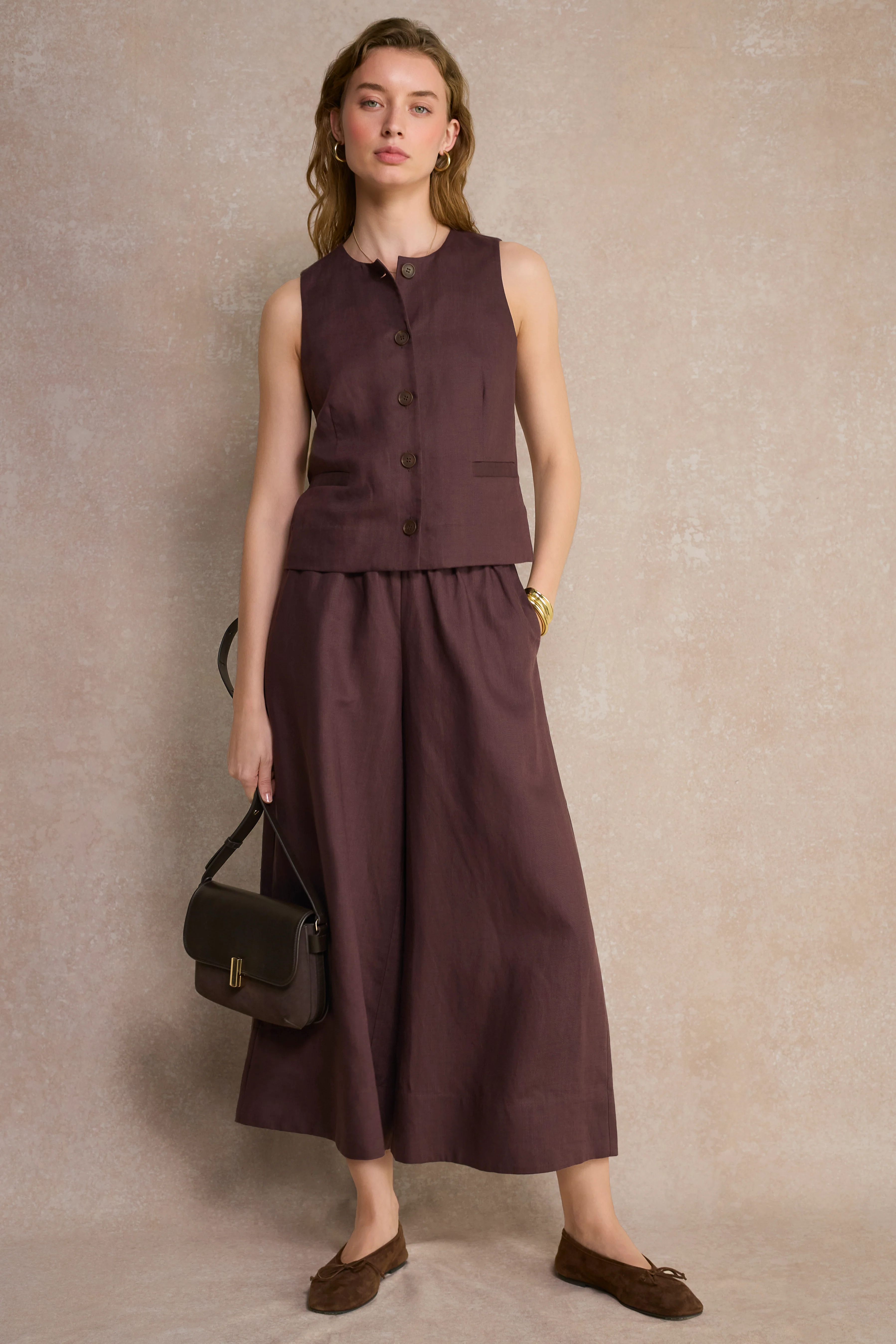 Raya Waistcoat - Cocoa - Image 8