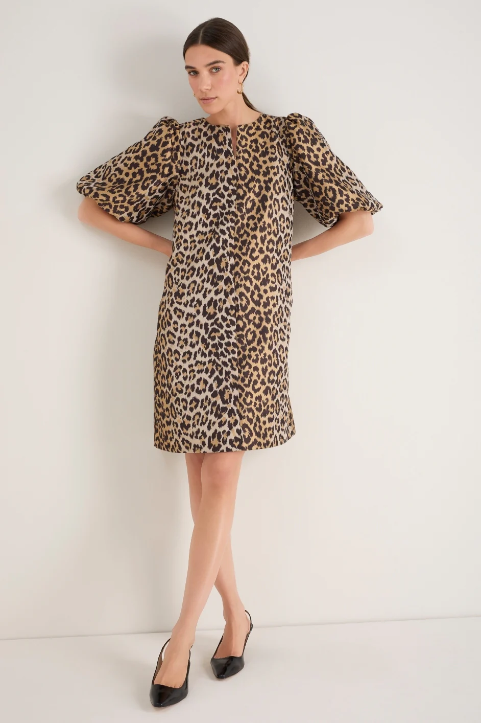 Remy Dress - Leopard Jacquard - Image 3