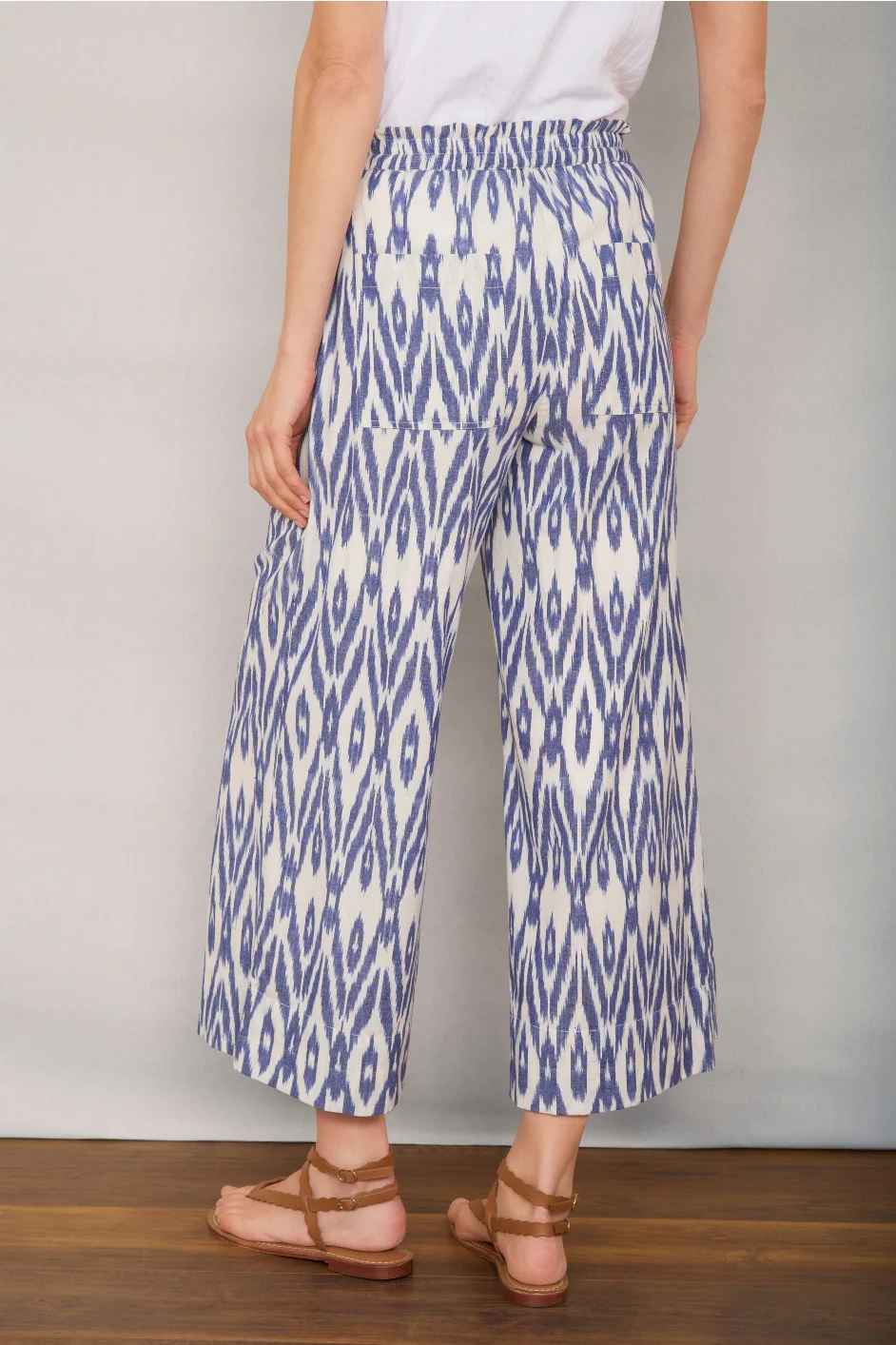 Rhona Trouser - Blue Ikat - Image 3