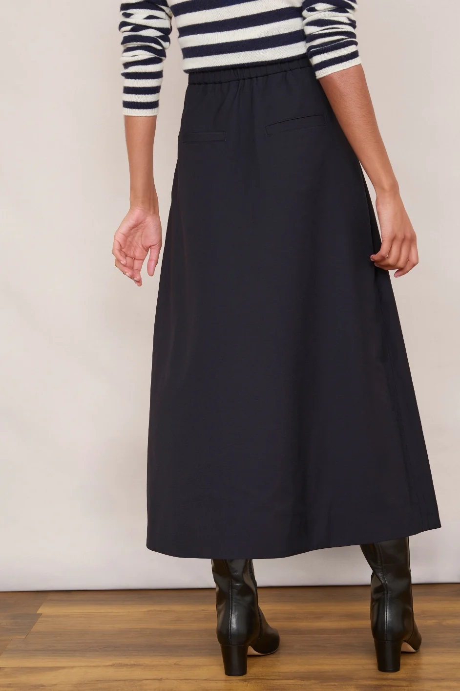 Romilly Wrapover Skirt - Midnight - Image 4