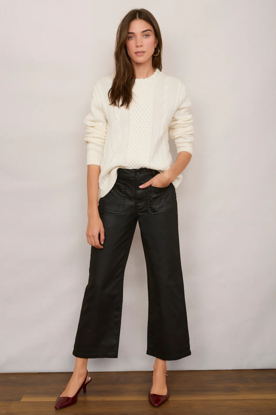 Jules Coated Jean - Black - Image 2